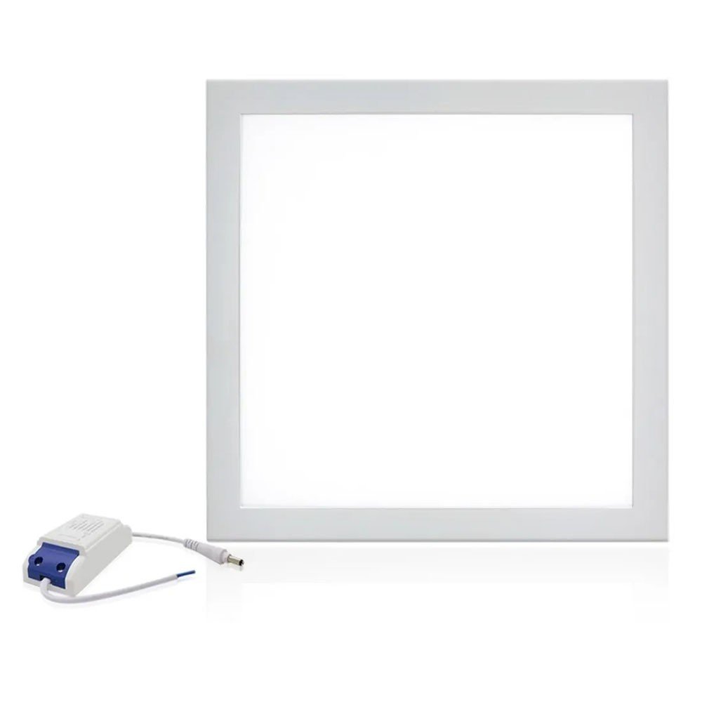 Painel LED Quadrado Luminária Plafon Slim Embutir Loja Iluminação Decoração - 2