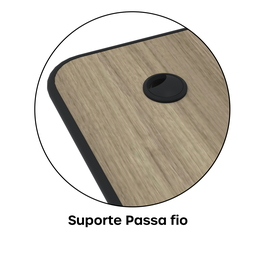 Mesa para Escritório em L Estação de Trabalho ETP1515 Maxxi - 8