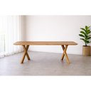 Ver imagem 2 de Mesa de Jantar 6 Lugares Munique Base Madeira Maciça e Tampo Amadeirado 160cm Móveis Mundial