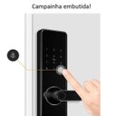 Ver imagem 6 de Fechadura Eletronica Digital Wifi Biometria App Cartao Chave Segurança Celular Smartphone Residencia