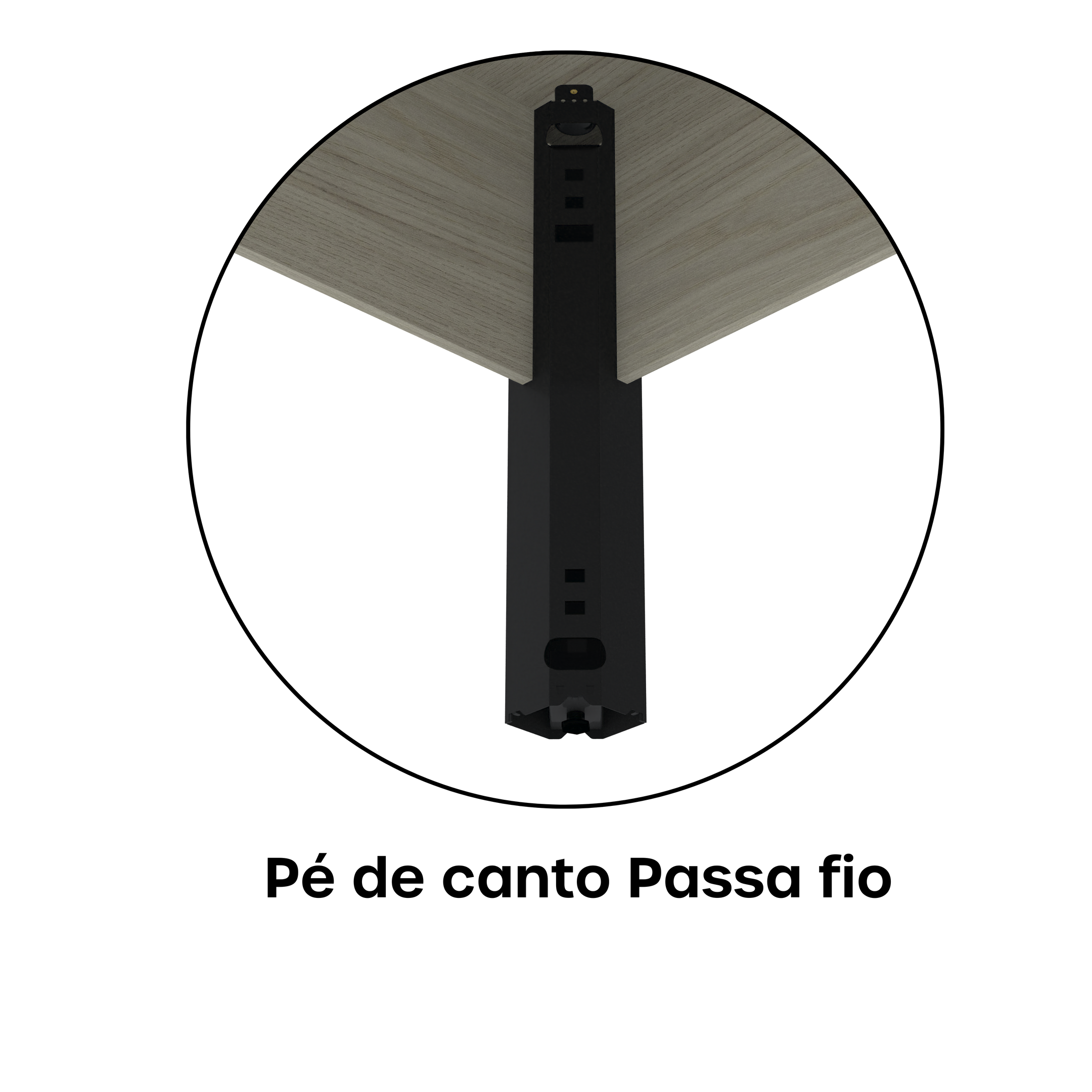 Mesa para Escritório em L Estação de Trabalho ETP1515 Maxxi - 6