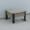 Mesa para Escritório em L Estação de Trabalho ETP1515 Maxxi - 13