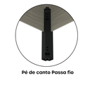 Ver imagem 6 de Escrivaninha Mesa Escritório em L Estação de Trabalho ETP1515 Maxxi 150cm Preto Casablanca Bege