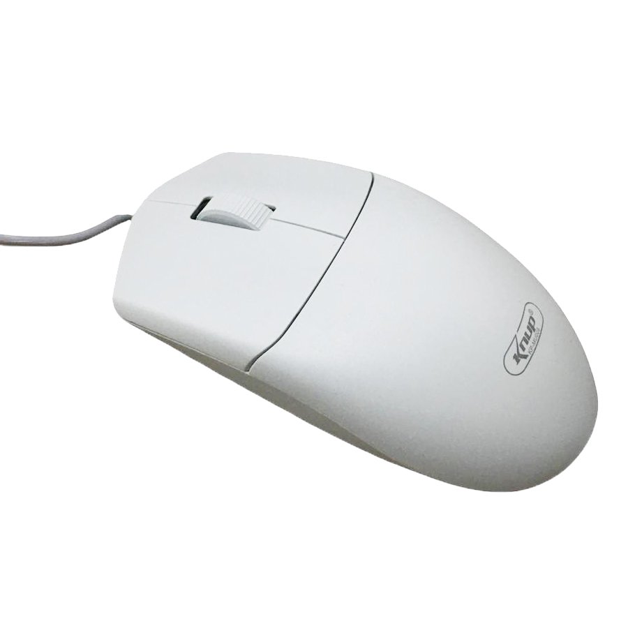 Mouse Óptico Fio USB 1000dpi 3 Botões KP-MU009 Branco Knup - 1