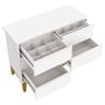 Cômoda Infantil 6 Gavetas Classic Branco Acetinado com Pés Madeira – Reller - 3