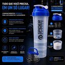 Ver imagem 7 de Coqueteleira Fitness 3 Andares Garrafa Shaker Academia Plastico Resistente Compartimentos