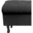 Ver imagem 3 de Recamier Bau Bia 1 M Suede Preto Dominic Decor