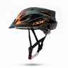 Capacete Ciclismo Tsw Raptor 3 C/ Led Preto/laranja - 1
