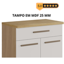 Ver imagem 6 de Armário Balcão Cozinha Multiuso Casa Serviço Moveis Balcão de Cozinha Ômega Pequeno Área Externa Env