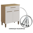 Ver imagem 7 de Armário Balcão Cozinha Multiuso Casa Serviço Moveis Balcão de Cozinha Ômega Pequeno Área Externa Env