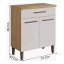 Ver imagem 3 de Armário Balcão Cozinha Multiuso Casa Serviço Moveis Balcão de Cozinha Ômega Pequeno Área Externa Env