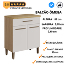 Ver imagem 5 de Armário Balcão Cozinha Multiuso Casa Serviço Moveis Balcão de Cozinha Ômega Pequeno Área Externa Env