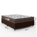 Ver imagem 4 de Cama Box Baú Casal + Colchão Ortopédico de Espuma Firme Orthoface Polar 138x188x25cm - Suporta até 1