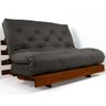 Sofá Cama Casal Futon Tokio Chumbo Acquablock Madeira Maciça Cor Imbuia - 4