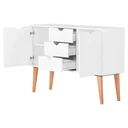 Ver imagem 3 de Buffet Aparador 2 Portas 3 Gavetas 120cm Retalho