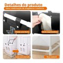 Ver imagem 4 de Cesto Organizador Triplo para Roupas Sujas com 3 Divisórias Estrutura Desmontável Banheiro