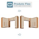 Ver imagem 5 de Guarda-roupa Casal Modulado Dionísio 9 Portas 3 Gavetas Cinamomo/off Arenas - Pnr Móveis