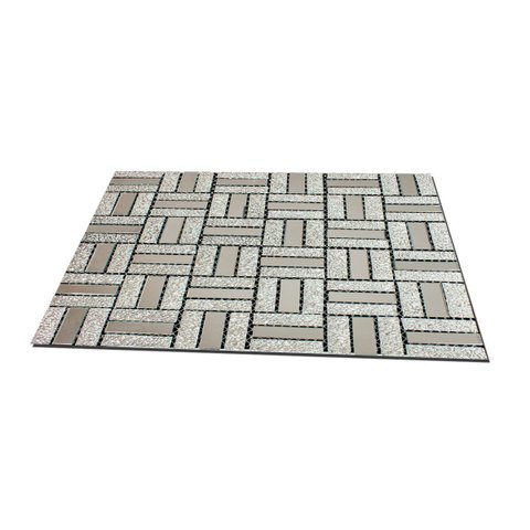 Pastilha de Vidro Adesiva Kit 16 Uni Parede Cozinha Sala Banheiro Decorativa Moderna Requintado Refo