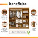 Ver mais imagens de Guarda Roupas Casal 7 Portas 2 Gavetas Frisado Milka Moval