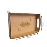 Bandeja Flor 100% MDF (24x15) MDF CRU - 2