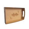 Bandeja Flor 100% MDF (24x15) MDF CRU - 1