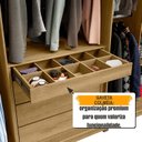 Ver imagem 6 de Guarda-Roupa Casal 3 Portas de Correr 1 Porta com Vidro Reflecta com LED 4 Gavetas Portugal Bege/Cinamomo/Off White