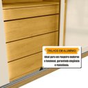 Ver imagem 4 de Guarda-Roupa Casal 3 Portas de Correr 1 Porta com Vidro Reflecta com LED 4 Gavetas Portugal Bege/Cinamomo/Off White