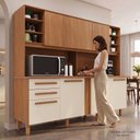 Ver mais imagens de Armário de Cozinha 7 Portas 2 Gavetas Adelle Yescasa