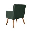 Ver imagem 3 de Poltrona Cadeira Decorativa Estofada Para Salão de Beleza Onix Suede Verde - LM DECOR