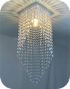 Ver imagem 1 de Lustre Pendente Luminária Cristal Acrílico de Alto Brilho, 17x51. Reflezzo Lustres e Decoração.
