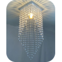 Ver imagem 1 de Lustre Pendente Luminária Cristal Acrílico de Alto Brilho, 17x51. Reflezzo Lustres e Decoração.