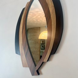 Espelho Decorativo Moldura Madeira Ddek Montreal 53x85:Marrom - 6