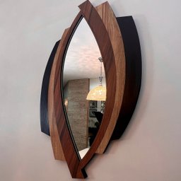 Espelho Decorativo Moldura Madeira Ddek Montreal 53x85:Marrom - 10