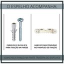 Ver imagem 2 de Espelho Decorativo Moldura Madeira Ddek Montreal 53x85:Marrom