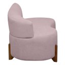 Ver imagem 3 de Sofá Orgânico Namoradeira 2 Lugares Feijão Thor 145cm Bouclê:rosa Bebê