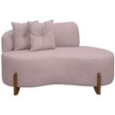 Ver imagem 1 de Sofá Orgânico Namoradeira 2 Lugares Feijão Thor 145cm Bouclê:rosa Bebê