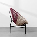 Ver imagem 2 de Poltrona Acapulco com Estrutura Preta - Fendi e Marsala Abra Casa