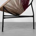 Ver imagem 4 de Poltrona Acapulco com Estrutura Preta - Fendi e Marsala Abra Casa