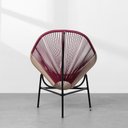 Ver imagem 5 de Poltrona Acapulco com Estrutura Preta - Fendi e Marsala Abra Casa