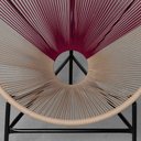 Ver imagem 3 de Poltrona Acapulco com Estrutura Preta - Fendi e Marsala Abra Casa