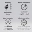 Ver mais imagens de Cadeira de Escritório Diretor Oficial Atenas sem Apoio - Preto - 1