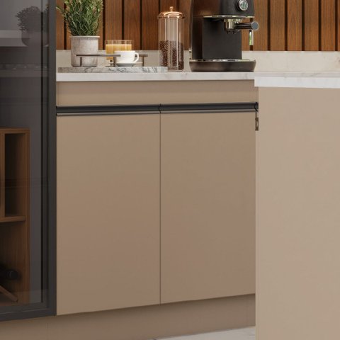 Balcão de Cozinha 80cm 2 Portas Multiuso e Resistente