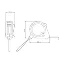 Ver imagem 4 de Trena Tramontina com Fita de Aço e Corpo em Abs com Freio Duplo 7,5 M Tramontina