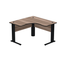 Ver imagem 3 de Escrivaninha Mesa Escritório em L Estação de Trabalho 1200 Maxxi 120cm Preto e Walnut Marrom