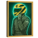 Ver imagem 3 de Quadro Decorativo Piloto Número 1 Neon Verde