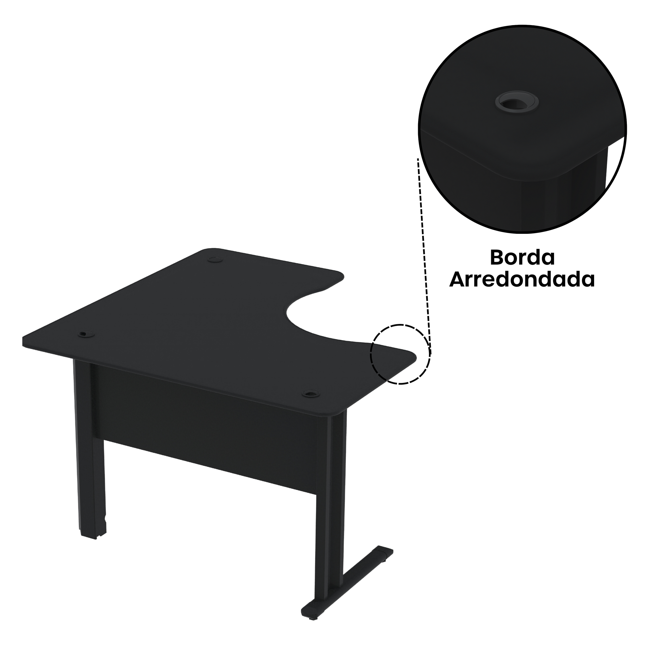 Mesa para Escritório em L Estação de Trabalho 1200 Maxxi - 12