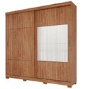 Ver imagem 3 de Guarda-Roupa Casal 2 Portas de Correr com 2 Espelhos e Pés 243cm 100% MDF Marsala Espresso Móveis