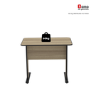 Ver mais imagens de Escrivaninha Mesa Escritório Secretária Maxxi 92cm Preto e Noce Naturalle Marromle