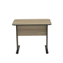 Ver imagem 3 de Escrivaninha Mesa Escritório Secretária Maxxi 92cm Preto e Noce Naturalle Marromle