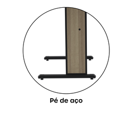 Mesa para Escritório Secretária 92cm Maxxi  - 7